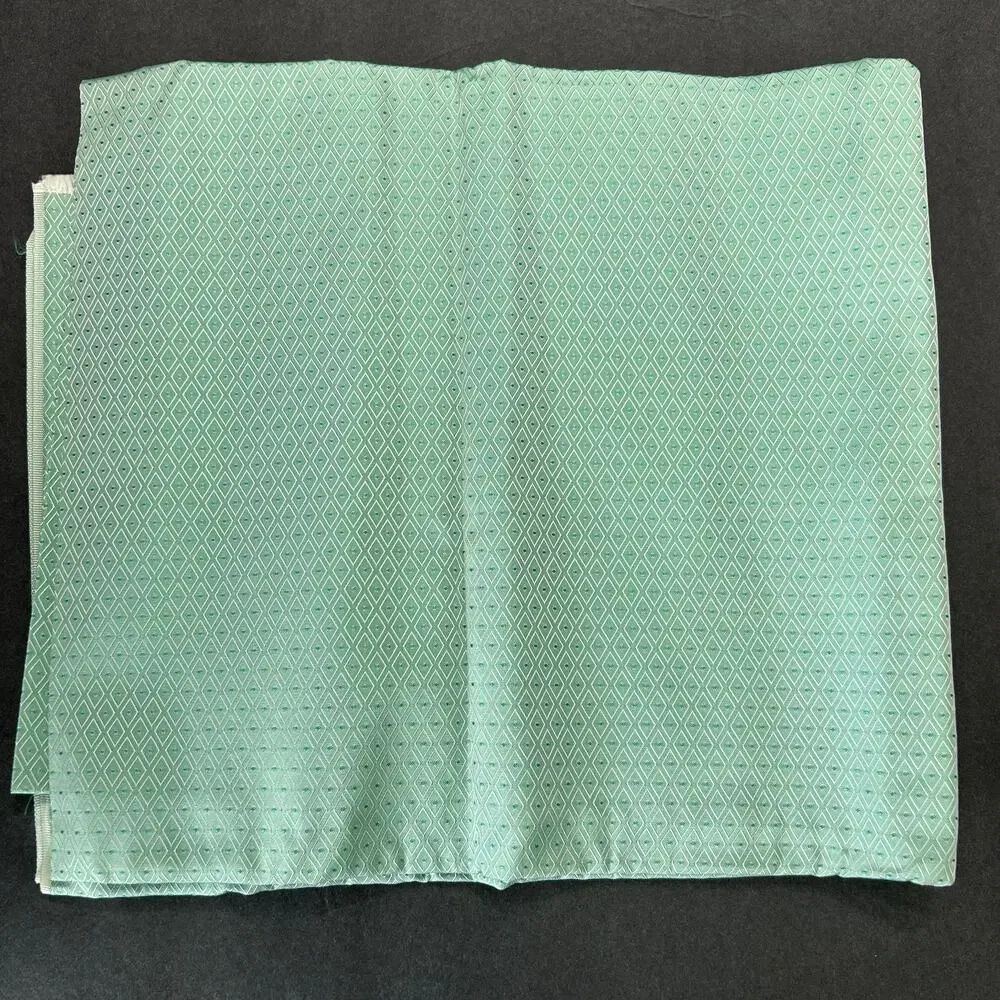 Green Small Geometric Pattern Acetate Rayon Fabric 44